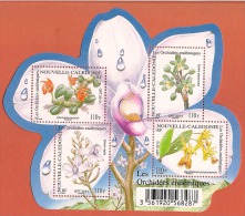 Bloc - Feuillet  Nouvelle-Calédonie ( Orchidées Endémiques ) - Blocks & Sheetlets