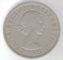 GRAN BRETAGNA HALF CROWN 1957 - K. 1/2 Crown