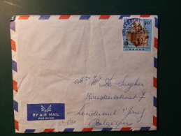 37/591  LETTRE POUR LA BELG. - Afgestempeld