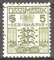 DENMARK # GEBYRMÆRKE 5 ØRE - Revenue Stamps