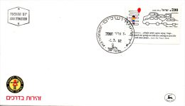 ISRAËL. N°819 Sur Enveloppe 1er Jour (FDC) De 1982. Sécurité Routière. - Unfälle Und Verkehrssicherheit