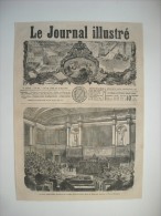 GRAVURE 1869. AVANT DERNIERE SEANCE DU CORPS LEGISLATIF. CHRONIQUE AU DOS. - Estampes & Gravures