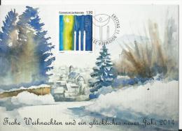 Liechtenstein: Carte De Noël/ Nouvel-an De La Poste (2014) - Covers & Documents