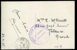 MAROC - CPA EN FM, CACHET SPECIAL " ESCADRE AERIENNE DU NORD-MAROC ", OBL. FEZ LE 23/4/1935 - TB - Usati