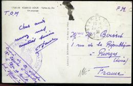 MAROC - CPA EN FM, CACHET SPECIAL " REGIMENT D'AVIATION ", OBL. KSAR ES SOUK LE 23/5/1939 - TB - Usati