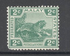 MALAY STATES, 1904 2c Green (wmk Multiple Block CA) Fine MM - Federated Malay States