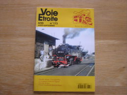 VOIE ETROITE N° 173 Revue APPEVA Train Tram Tramways Autorail Chemins De Fer Rail CF Corse Somme Gabon - Ferrovie & Tranvie