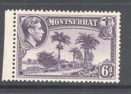 MONTSERRAT, 1938 6d (P13) Very Fine Light MM , Cat £23 - Montserrat
