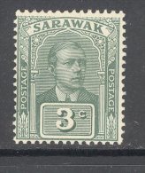 SARAWAK, 1922 3c Green (no Wmk) Very Fine MM - Sarawak (...-1963)