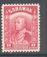 SARAWAK, 1934 8c Carmine Very Fine MM, Cat £9 - Sarawak (...-1963)