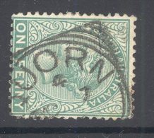 SOUTH AUSTRALIA, Squared Circle Postmark ""QUORN"" On QVictoria Stamp - Oblitérés