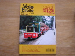 VOIE ETROITE N° 165 Revue APPEVA Train Tram Tramways Autorail Chemins De Fer Rail CF Funiculaire Evian Villablino - Ferrocarril & Tranvías