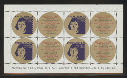 POLAND 1973 POLSKA 73 PHILATELIC EXPO BLUE COPERNICUS S/S TYPE 1 ASTRONOMY CINDERELLA SPACE ASTRONOMER - Sonstige & Ohne Zuordnung