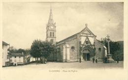 St-Geoire  Place De L'Eglise Cpa - Saint-Geoire-en-Valdaine