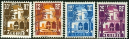 ALGERIA, COLONIA FRANCESE, FRENCH COLONY, 1954-1955, MUSEO BARDO, NUOVI (MLH*) E USATI, Scott 267,257,271,258, - Unused Stamps
