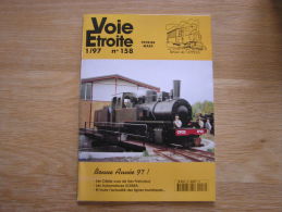 VOIE ETROITE N° 158 Revue APPEVA Train Tram Tramways Autorail Chemins De Fer Rail CF3V Mariembourg San Francisco - Bahnwesen & Tramways