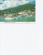 Waterfront Scene  - St. Thomas   Virgin Islands.  A-2969 - Islas Vírgenes Americanas