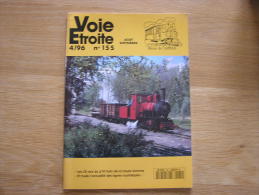 VOIE ETROITE N° 155 Revue APPEVA Train Tram Tramways Autorail Chemins De Fer Rail Adour Somme Froissy Dompierre - Railway & Tramway