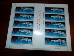T.A.A.F.  Poste Aérienne Yvert N° 78    Bloc De10 Timbres  ** - Airmail