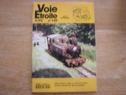 VOIE ETROITE N° 149 Revue APPEVA Train Tram Tramways Autorail Chemins De Fer Rail Côtes Du Nord Belgique CF 3 Vallées - Railway & Tramway