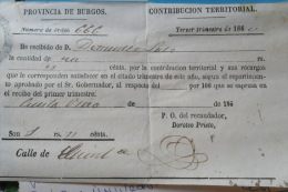 Burgos Contribucion 1860 - Spagna