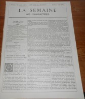 La Semaine Des Constructeurs. N°41. 5 Avril 1890.Cheminée Genre Renaissance. Maison à Loyer, Rue Des Saints-Pères, Paris - Revistas - Antes 1900