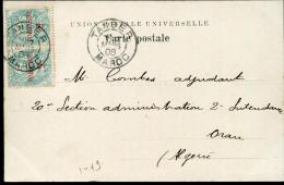 MAROC - N° 11 PAIRE, OBL. " TANGER LE 7/3/1906 " - TB - Cartas & Documentos