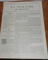 La Semaine Des Constructeurs. N°42. 12 Avril 1890. Pavillon Solway. Panneau De Porte Au Musée Des Antiques (Le Louvre). - Revues Anciennes - Avant 1900