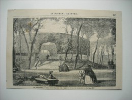 GRAVURE 1869. PARC DE SCEAUX. ENVIRONS DE PARIS AU PRINTEMPS. - Prenten & Gravure