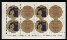 POLAND 1973 POLSKA 73 PHILATELIC EXPO RED & BLUE COPERNICUS S/S TYPE 2 ASTRONOMY CINDERELLA SPACE ASTRONOMER - Other & Unclassified