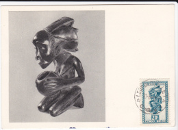 Carte-Maximum CONGO BELGE N°Yvert 279 (Figurine à COUPE) Obl Sp Leopoldville 1952 - Autres & Non Classés