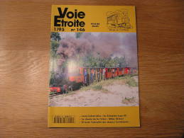 VOIE ETROITE N° 146 Revue APPEVA Train Tram Tramways Autorail Chemins De Fer Rail Funiculaire Montafon Schneider Type 50 - Ferrovie & Tranvie