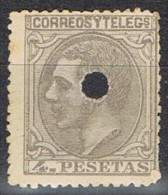 Sello 4 Pts Alfonso XII 1882, Telegrafos, Num 208a T º - Usados