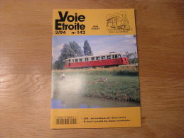 VOIE ETROITE N° 142 Revue APPEVA Train Tram Tramways Autorail Chemins De Fer Rail Usa Durango Carmaux Seine St Denis - Bahnwesen & Tramways