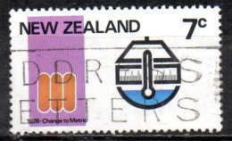 NEW ZEALAND 1976 Anniversaries And Metrication - 7c. - Weight, Temperature, Linear Measure And Capacity FU - Used Stamps