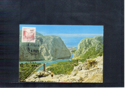 Yugoslawien / Yugoslavia / Yougoslavie 1985 Omis Maximumcard Selten / Scarce - Cartas & Documentos