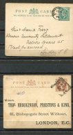 Great Britain 1936 (2) Postal Cards To London - Briefe U. Dokumente