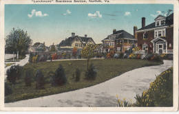 C1920 NORFOLK "LARCHMONT" RESIDENCE SECTION - Norfolk