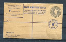 Great Britain  Inland Register Letter Unused - Stamped Stationery, Airletters & Aerogrammes