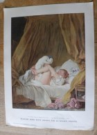 Planche Offerte Par La Source PERRIER La Femme Dans La Peinture Française - Fragonard La Gimblette - Perrier