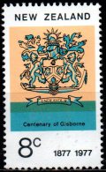 NEW ZEALAND 1977 Centenary Of Gisborne - 8c Arms FU - Nuevos