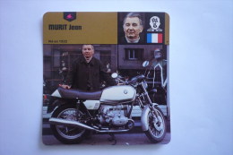 Transports - Sports Moto - Carte Fiche Moto - Jean Murit - Né En 1922 - Bmw-club-de France ( Description Au Dos - Motorcycle Sport