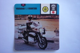 Transports - Sports Moto - Carte Fiche Moto -  Yamaha 1.1 Martini ( Description Au Dos De La Carte ) - Motociclismo