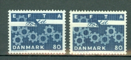 Danmark 1967,  EFTA Yv. 457/457a**, Mi 450x**, 450y**  MNH - Ungebraucht