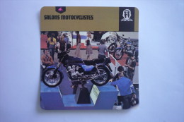 Transports - Sports Moto - Carte Fiche Moto - Salons Motocyclistes ( Description Au Dos De La Carte ) - Motociclismo