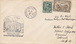 Canada Airmail Inaugural Flight EMBARRAS PORTAGE (Alberta) - FORT CHIPEWAYN 1931 Cover Lettre To United States (2 Scans) - Primi Voli