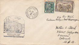 Canada Airmail Inaugural Flight EMBARRAS PORTAGE (Alberta) - FORT CHIPEWAYN 1931 Cover Lettre To United States (2 Scans) - Premiers Vols