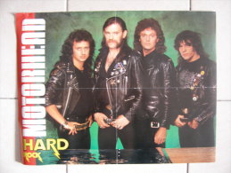 MUSIQUE - MOTÖRHEAD - POSTER HARD ROCK MAG 1984 (RECTO) / DAVID LEE ROTH GROUP (VERSO) - 41x35cm - Afiches & Pósters