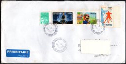 FRANCE 2006 - MAILED ENVELOPE - OLYMPIC WINTER GAMES 2006 / SUPER MARIO / LARA CROFT - Invierno 2006: Turín