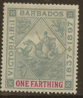 BARBADOS 1896 1/2d Colony Seal SG 116 HM ZC276 - Barbades (...-1966)